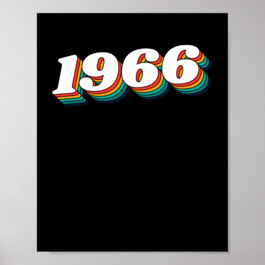 1966 Retro Label Poster (Voorkant)