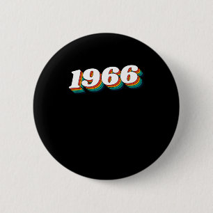 1966 Retro Label Ronde Button 5,7 Cm
