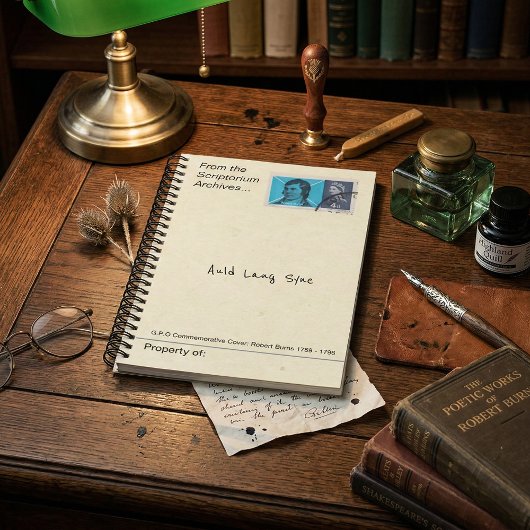 1966 Robert Burns Postzegel Antiek Literair Notitieboek