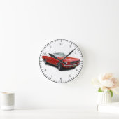 1966 rode cabriolet klassieke autoklok ronde klok (Huis)