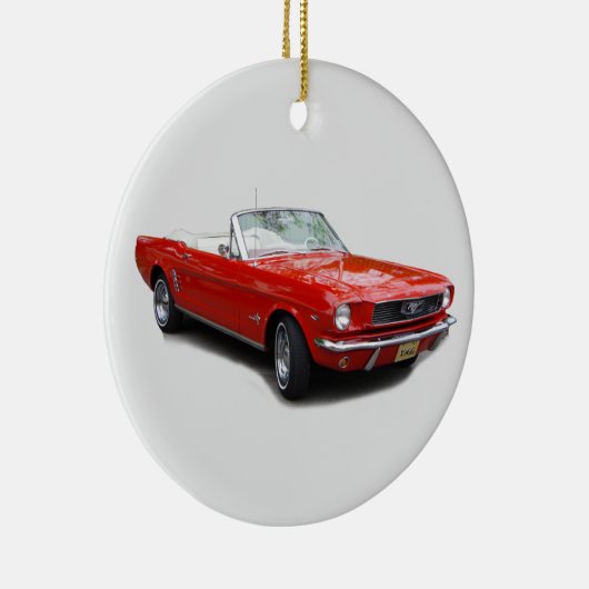 1966 Rood converteerbaar siermiddel Keramisch Ornament (Rechts)