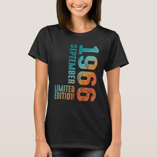 1966 september 1966 Jaar 1966 Retro 1966 T-shirt (Voorkant)