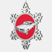 1966 Spierkramp Pontiac Lemans Tin Sneeuwvlok Ornament (Rechts)