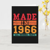 1966 Verjaardag  Gezegde Kaart (Gele Bloem)