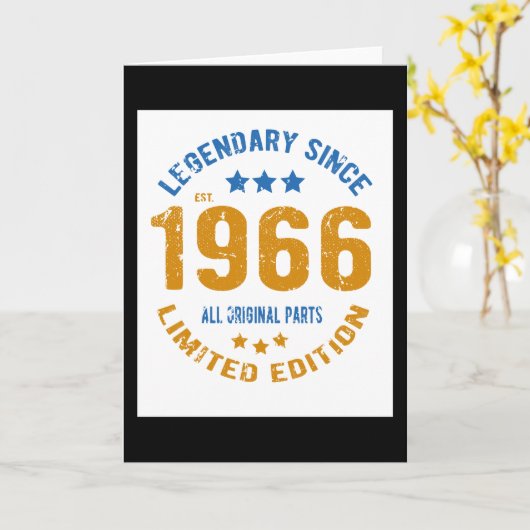 1966  verjaardag kaart (Gele Bloem)