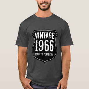 1966 verouderd tot perfectie    shirt geboortejaar