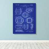 1966 Whiskey Container Art Canvas Afdruk (Insitu (Houten vloer))