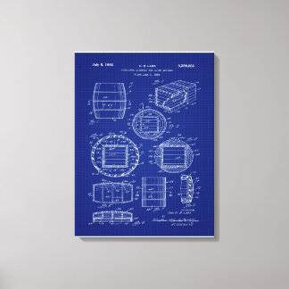 1966 Whiskey Container Art Canvas Afdruk