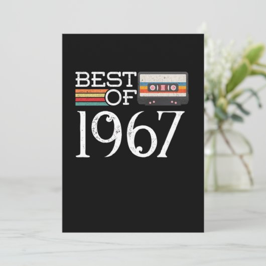 1967  53 e Birthday Jubileum Gift Kaart (Staand voorkant)