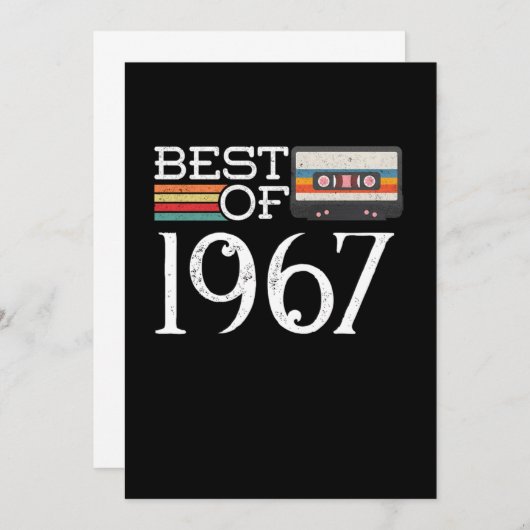 1967  53 e Birthday Jubileum Gift Kaart (Voorkant / Achterkant)