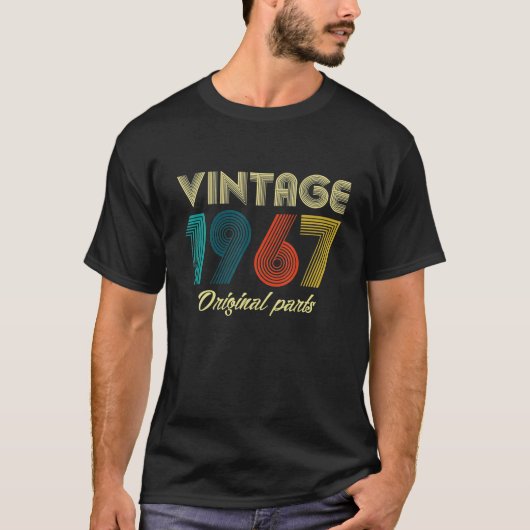  1967 54e verjaardag Gift Ideas Hem T-shirt (Voorkant)
