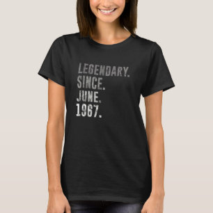 1967 55 Legendary Sinds juni 1967 55e verjaardag v T-shirt
