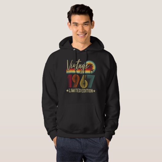 1967 55e verjaardag 55 jaar oude gag hoodie (Voorkant volledig)