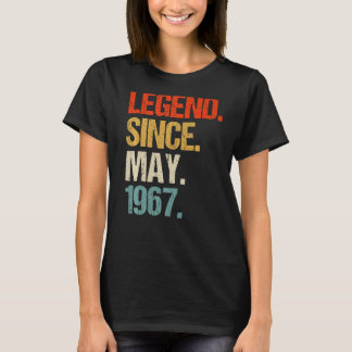 1967 56e verjaardag retro 56 jaar oud t-shirt