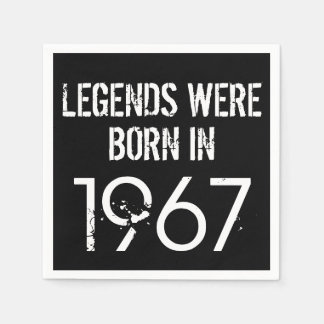 1967 60e verjaardag jaar servet