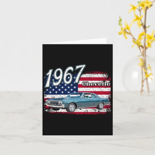 1967 67 GTX 4th of July Amerikaans Kaart (Gele Bloem)