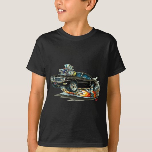 1967-68 Firebird Black Car T-shirt (Voorkant)
