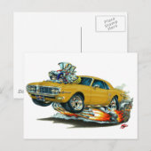 1967-68 Vuurvogel Gold-auto Briefkaart (Voorkant / Achterkant)