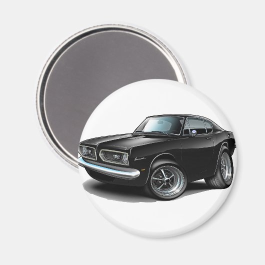 1967-69 Barracuda Black Car Magneet (Voorkant / Achterkant)