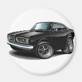 1967-69 Barracuda Black Car Magneet (Voorkant)