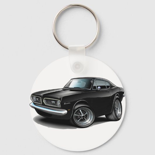 1967-69 Barracuda Black Car Sleutelhanger (Voorkant)