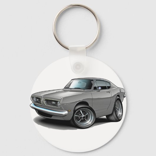1967-69 Barracuda Gray Car Sleutelhanger (Voorkant)