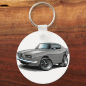 1967-69 Barracuda Gray Car Sleutelhanger (Voorkant)