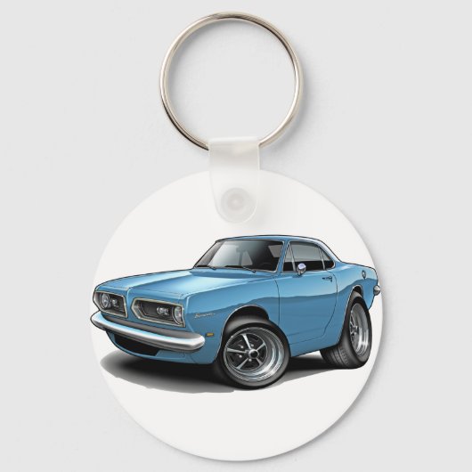 1967-69 Barracuda Lt Blue Coupe Sleutelhanger (Voorkant)