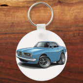 1967-69 Barracuda Lt Blue Coupe Sleutelhanger (Voorkant)