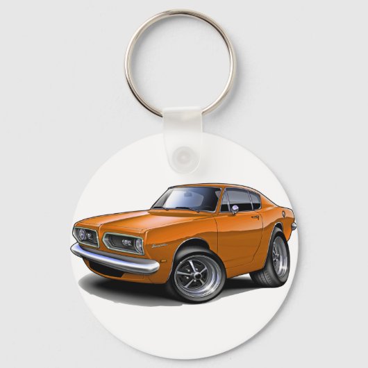 1967-69 Barracuda Oranje auto Sleutelhanger (Voorkant)