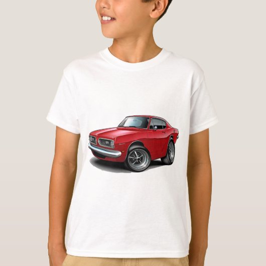 1967-69 Barracuda Red Car T-shirt (Voorkant)