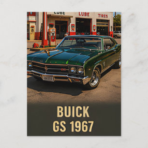 1967 Buick GS Klassieke Amerikaanse Spierauto Briefkaart