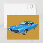 1967 Buick Riviera Musculair auto Briefkaart (Voorkant / Achterkant)