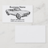 1967 Camaro spier Illustratie auto Visitekaartje (Voorkant / Achterkant)
