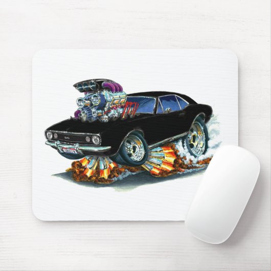 1967 Camaro SS Black Car Muismat (Met muis)