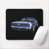 1967 Camaro SS: Blauwe afwerking: 3D-model: Muismat (Met muis)