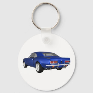 1967 Camaro SS: Blauwe finish: 3D model: Sleutelhanger