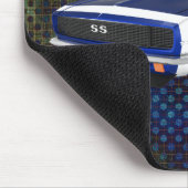 1967 Camaro SS: Blauwe finse: Mousepad Muismat (Hoek)