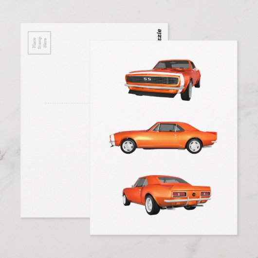 1967 Camaro SS: Briefkaart (Voorkant / Achterkant)