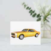 1967 Camaro SS: Gele afwerking: 3D-model: Briefkaart (Staand voorkant)