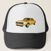1967 Camaro SS: Gele afwerking: 3D-model: Trucker Pet (Voorkant)