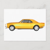 1967 Camaro SS: Gele finish: 3D model: Briefkaart (Voorkant)