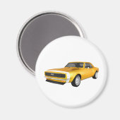 1967 Camaro SS: Gele finish: 3D model: Magneet (Voorkant / Achterkant)