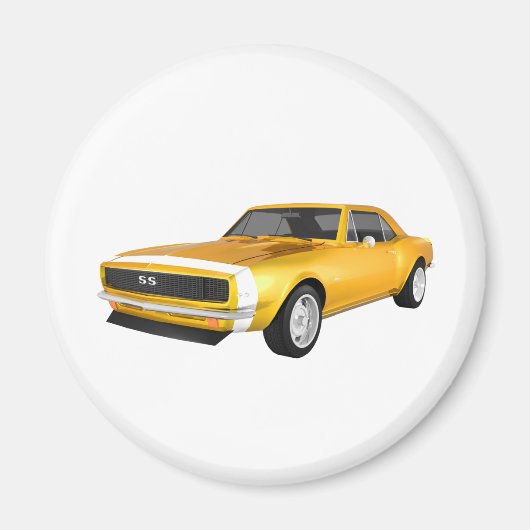 1967 Camaro SS: Gele finish: 3D model: Magneet (Voorkant)