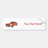 1967 Camaro SS: Oranje finish: 3D-model: Bumpersticker (Voorkant)