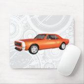 1967 Camaro SS: Oranje finish: Mousepad Muismat (Met muis)
