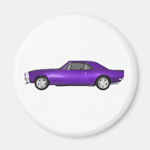 1967 Camaro SS: Paarse afwerking: 3D-model: Magneet