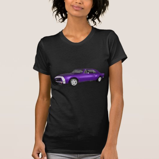1967 Camaro SS: Paarse afwerking: 3D-model: T-shirt (Voorkant)