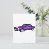 1967 Camaro SS: Paarse finish: 3D model: Briefkaart (Staand voorkant)