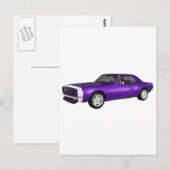 1967 Camaro SS: Paarse finish: 3D model: Briefkaart (Voorkant / Achterkant)